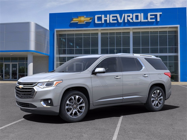 New 2021 Chevrolet Traverse Premier 4D Sport Utility Silver Ice ...